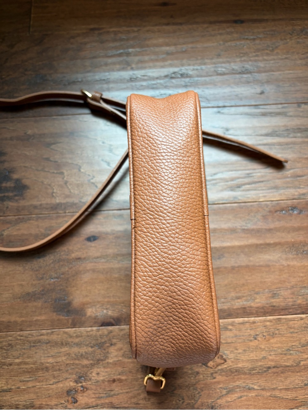 Quince Tan Leather Crossbody Bag - Picture 9 of 9